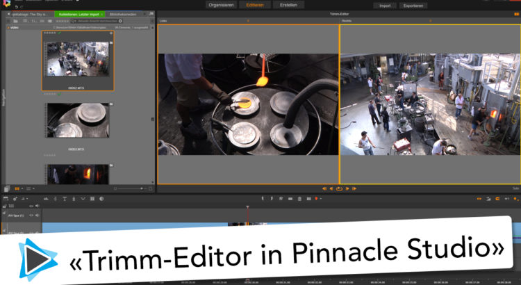 Trimm Editor in Pinnacle Studio 20 Deutsch Video Tutorial